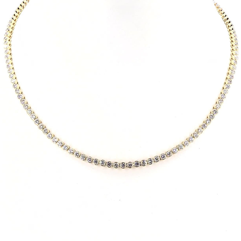 RYNN BEZEL SET LAB GROWN DIAMOND NECKLACE
