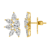 SIENNA WHITE GOLD DIAMOND CLUSTER STUD EARRINGS