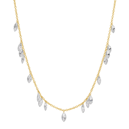 LIZZIE FLOATING DIAMOND BEZEL NECKLACE