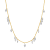 LIZZIE FLOATING DIAMOND BEZEL NECKLACE