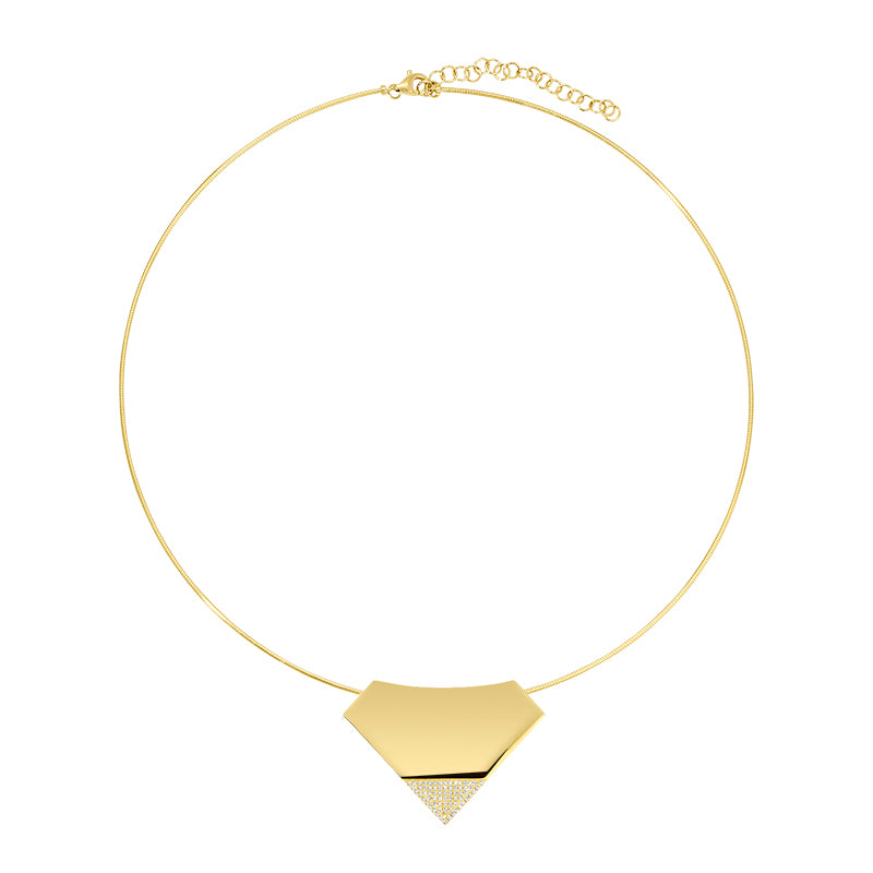 AUGIE  SKINNY OMEGA CHAIN DIAMOND NECKLACE