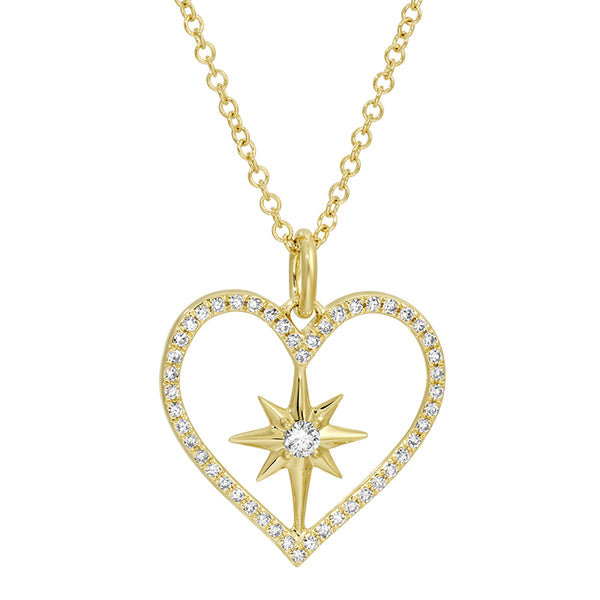 HASEL HEART DIAMOND NECKLACE