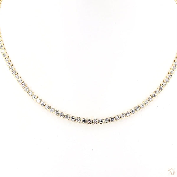 RYNN BEZEL SET LAB GROWN DIAMOND NECKLACE