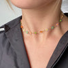 SARIN ENAMEL DAISY NECKLACE