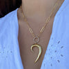 MIA Double Crescent Pendant Necklaces