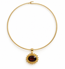 ETTA DOT FRAMED PENDANT NECKLACE