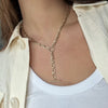 LANDON FIGARO CHAIN TOGGLE DROP NECKLACE