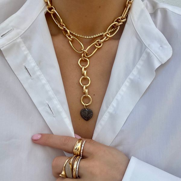 PACEY DIAMOND HEART NECKLACE