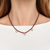 ELIZABETH THREE DROP  BEADED NECKLACE