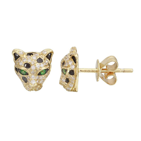 SKYE PANTHER STUD EARRINGS