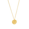 CARI BUTTERFLY DISC NECKLACE - 3/4"
