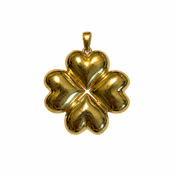 WILLA  CLOVER HEART PENDANT NECKLACE
