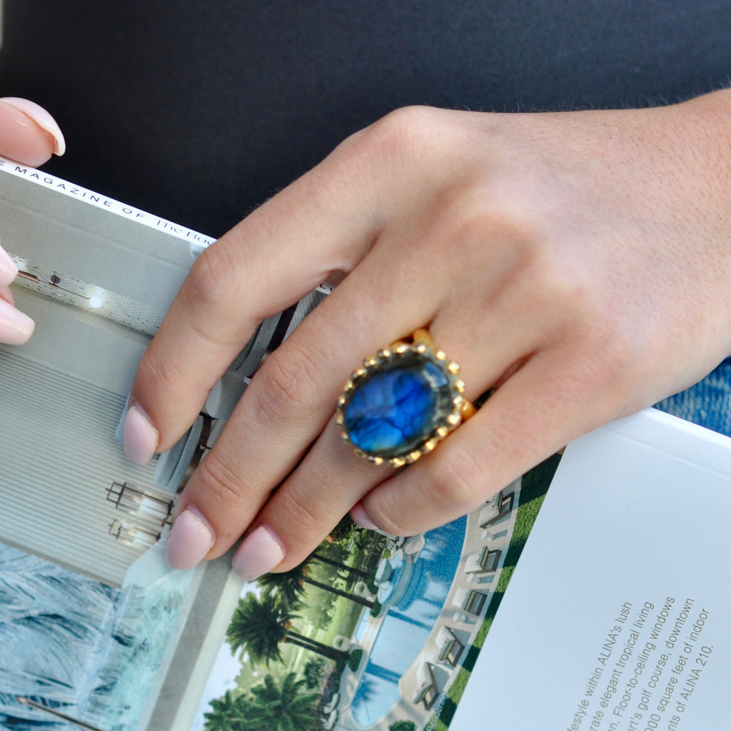 ISABELLE Labradorite Stone Ring