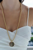 HARLOW Flag  1.1/4"  Disc Necklace