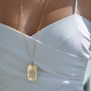 KHAI ROSE TAG NECKLACE