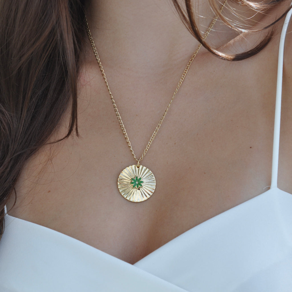 DAWSON BURST DISC NECKLACE