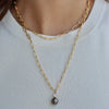 MOLLY Pearl/ Moonstone Drop Necklace