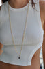 MOLLY Pearl/ Moonstone Drop Necklace