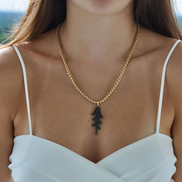 WILLOWS LEAF Drop Necklace