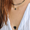 ILSA POINTED 1" ENAMEL HEART NECKLACES