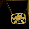 LAYLA ROSE PLATE STATEMENT NECKLACE