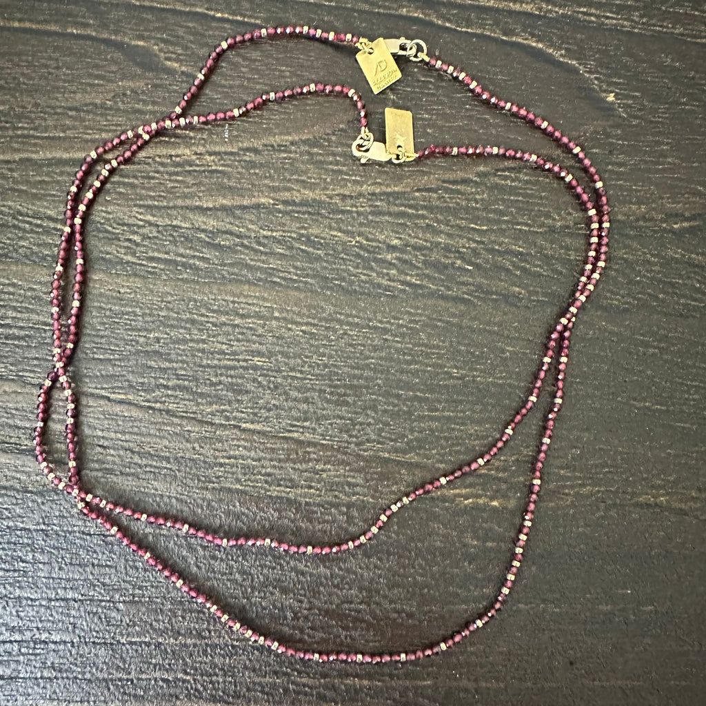 MADDIE GARNET Beaded Necklaces