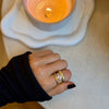 CALLIE  PEAR DOUBLE BAND RING