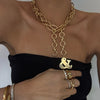 SHANNON AMPERSAND STATEMENT DROP NECKLACE