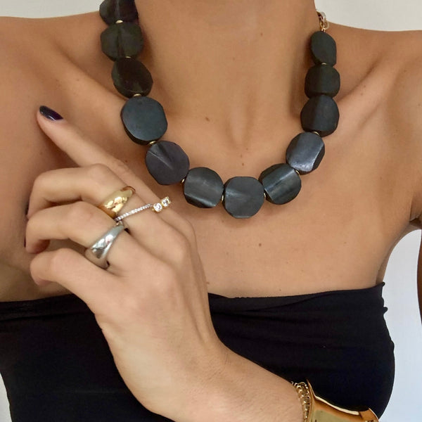 EVA BONE BEADED NECKLACES