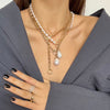 ANDI Pearl + Chain  Beaded Necklace