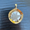 LINDSAY SCULPTURAL BURST DISC NECKLACE