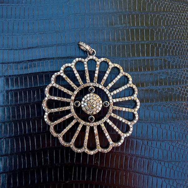 KNOX FILAGREE DISC PENDANT NECKLACE