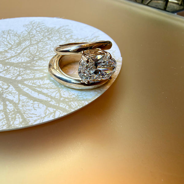 HARLOW BESPOKE OVAL DIAMOND  RING