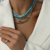 VIXY TURQUOISE TENNIS NECKLACES