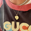 LOVE YOU MORE - MANTRA HEART NECKLACE