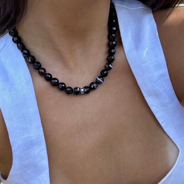 PHOEBE MIXED MEDIA BEADED NECKLACE