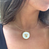 FIFI WHITE ENAMEL TULIP DISC