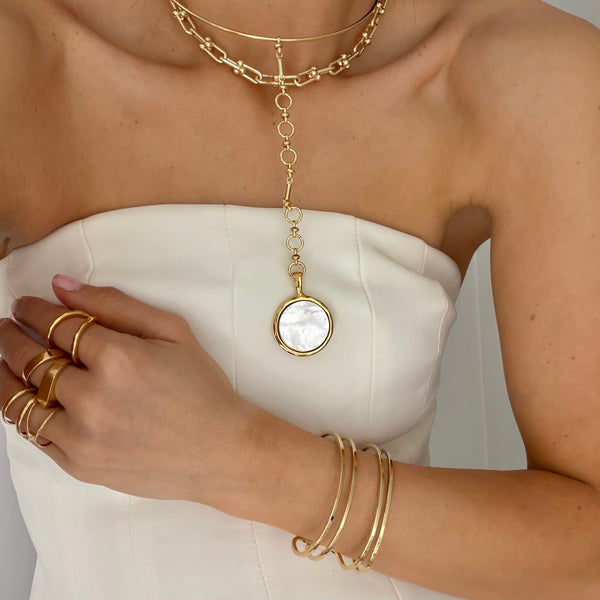 GEORGIA PEARL DROP  NECKLACE