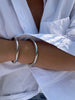 JASPER SILVER CUFF STACKABLE BRACELETS