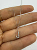 DIAMOND  INITIAL CHARM NECKLACE