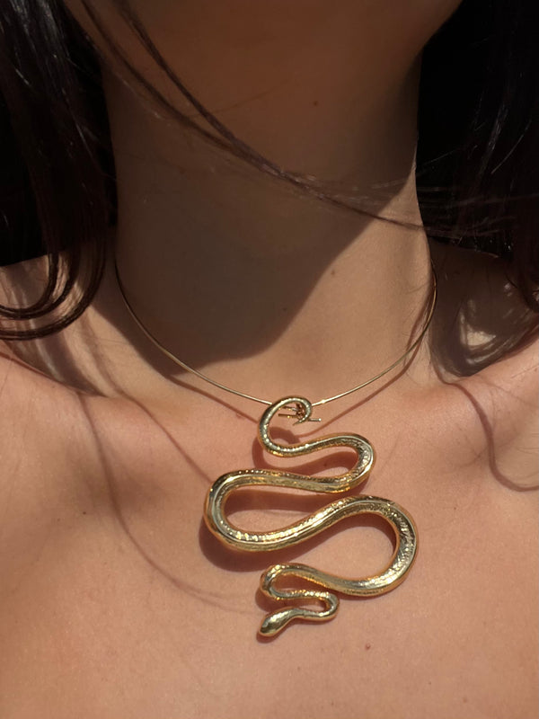 JAYMEE SNAKE Statement Necklace