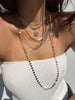 LARA - GOLD DISC CHAIN NECKLACE