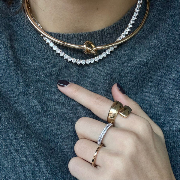 JADEN PRINCESS CUT TENNIS NECKLACES - CZ