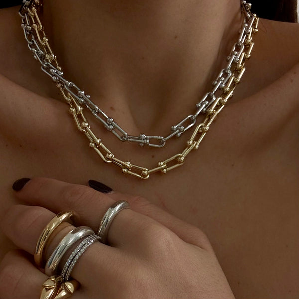 ZIPI BALL LINK CHAIN NECKLACE