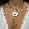 TARYN BURST TEARDROP STATEMENT  NECKLACE