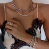 JADEN PRINCESS CUT TENNIS NECKLACES - CZ