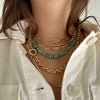 MYA RECTANGLE CHAIN  LINK NECKLACE