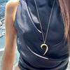MIA Double Crescent Pendant Necklaces