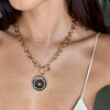 CARTER WHEEL BURST ENAMEL DISC NECKLACE