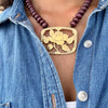 LAYLA ROSE PLATE BEADED STATEMENT NECKLACE